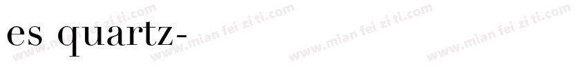 es quartz字体转换